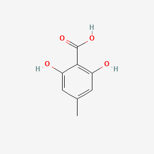 molecular formula C8H8O4 B1583422 2,6-Dihydroxy-4-methylbenzoic acid CAS No. 480-67-1