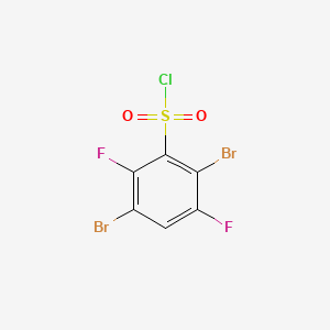 molecular formula C6HBr2ClF2O2S B1583442 2,5-Dibromo-3,6-difluorobenzenesulfonyl chloride CAS No. 207853-66-5