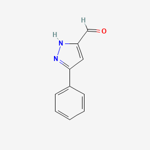 molecular formula C10H8N2O B1583444 5-Phenyl-1H-pyrazole-3-carbaldehyde CAS No. 57204-65-6