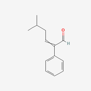 molecular formula C13H16O B1583446 5-Methyl-2-phenyl-2-hexenal CAS No. 21834-92-4