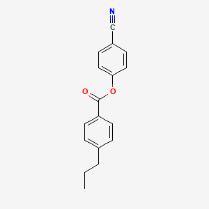 molecular formula C17H15NO2 B1583461 4-Cyanophenyl 4-propylbenzoate CAS No. 56131-49-8