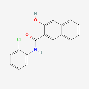 molecular formula C17H12ClNO2 B1583468 N-(2-氯苯基)-3-羟基-2-萘酰胺 CAS No. 6704-40-1