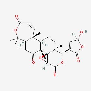 molecular formula C26H30O9 B1583471 Kihadanin B CAS No. 73793-68-7