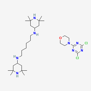 molecular formula C31H58Cl2N8O B1583474 N,N'-bis(2,2,6,6-tetramethylpiperidin-4-yl)hexane-1,6-diamine;4-(4,6-dichloro-1,3,5-triazin-2-yl)morpholine CAS No. 82451-48-7
