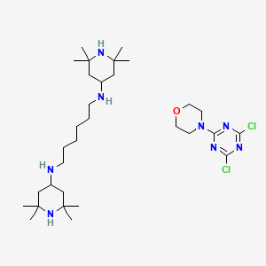 molecular formula C31H58Cl2N8O B1583474 1,6-Hexanediamine, N1,N6-bis(2,2,6,6-tetramethyl-4-piperidinyl)-, polymer with 2,4-dichloro-6-(4-morpholinyl)-1,3,5-triazine CAS No. 82451-48-7