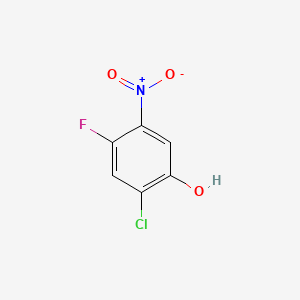 molecular formula C6H3ClFNO3 B1583476 2-Chloro-4-fluoro-5-nitrophenol CAS No. 84478-75-1