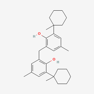 molecular formula C29H40O2 B1583478 2,2'-亚甲基双[6-(1-甲基环己基)-对甲酚] CAS No. 77-62-3
