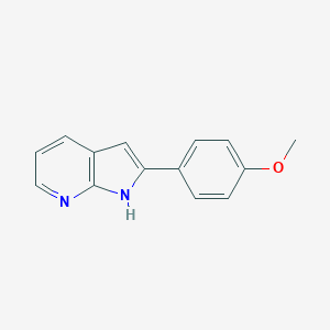 molecular formula C14H12N2O B158348 2-(4-methoxyphenyl)-1H-pyrrolo[2,3-b]pyridine CAS No. 139962-68-8