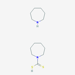 molecular formula C13H26N2S2 B1583493 1H-Azepine-1-carbodithioic acid, hexahydro-, compd. with hexahydro-1H-azepine (1:1) CAS No. 2608-11-9