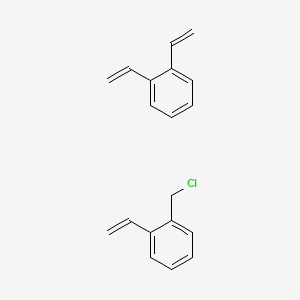Benzene, (chloromethyl)ethenyl-, polymer with diethenylbenzene