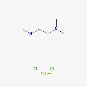 molecular formula C6H16Cl2N2Pd B1583497 cis-Dichloro(N,N,N',N'-tetramethylethylenediamine)palladium(II) CAS No. 14267-08-4