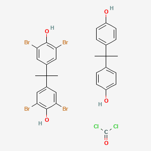 molecular formula C31H28Br4Cl2O5 B1583503 Bisphenol A, phosgene, tetrabromobisphenol A polymer CAS No. 32844-27-2