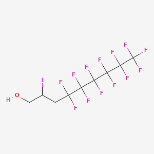 molecular formula C9H6F13IO B1583505 2-IODO-1H,1H,2H,3H,3H-PERFLUORONONAN-1-OL CAS No. 38550-44-6