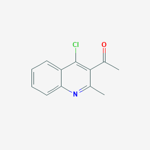 molecular formula C12H10ClNO B158352 1-(4-Chloro-2-methylquinolin-3-YL)ethanone CAS No. 138770-67-9