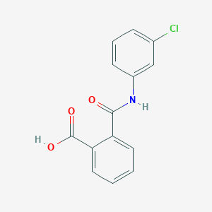 molecular formula C14H10ClNO3 B1583536 2-[(3-Chlorophenyl)carbamoyl]benzoic acid CAS No. 5406-21-3