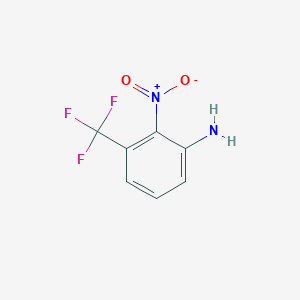 molecular formula C7H5F3N2O2 B1583538 2-Nitro-3-(trifluoromethyl)aniline CAS No. 386-71-0