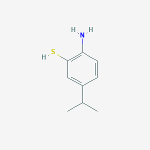 molecular formula C9H13NS B158354 2-Amino-5-(propan-2-yl)benzene-1-thiol CAS No. 131105-91-4