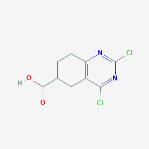 molecular formula C9H8Cl2N2O2 B1583549 2,4-Dichloro-5,6,7,8-tetrahydroquinazoline-6-carboxylic acid CAS No. 5458-56-0