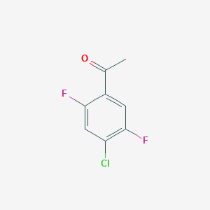 molecular formula C8H5ClF2O B1583566 4'-Chloro-2',5'-difluoroacetophenone CAS No. 655-12-9