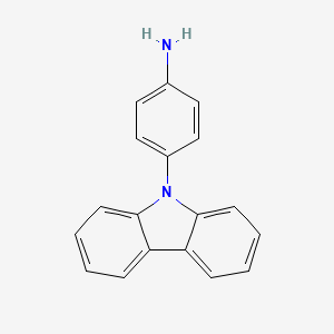 molecular formula C18H14N2 B1583575 4-(9H-Carbazol-9-yl)aniline CAS No. 52708-37-9