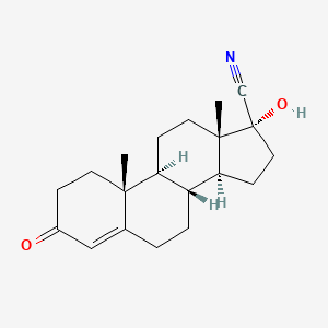 molecular formula C20H27NO2 B1583594 (17alpha)-17-Hydroxy-3-oxoandrost-4-ene-17-carbonitrile CAS No. 77881-13-1