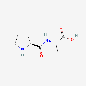 molecular formula C8H14N2O3 B1583599 N-(Hydroxy(pyrrolidin-2-yl)methylidene)alanine CAS No. 6422-36-2