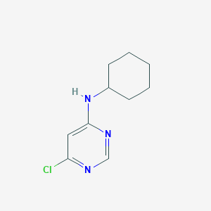 molecular formula C10H14ClN3 B1583600 6-chloro-N-cyclohexylpyrimidin-4-amine CAS No. 61667-11-6