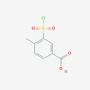 molecular formula C8H7ClO4S B1583601 3-Chlorosulfonyl-4-methylbenzoic acid CAS No. 2548-29-0