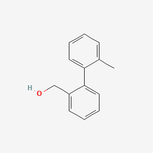 molecular formula C14H14O B1583613 Benzyl alcohol, o-(o-tolyl)- CAS No. 7111-76-4