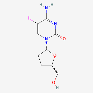 molecular formula C9H12IN3O3 B1583618 4-氨基-1-((2R,5S)-5-(羟甲基)四氢呋喃-2-基)-5-碘嘧啶-2(1H)-酮 CAS No. 114748-57-1
