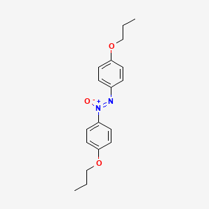 molecular formula C18H22N2O3 B1583638 重氮，双(4-丙氧基苯基)-，1-氧化物 CAS No. 23315-55-1
