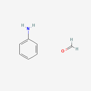 molecular formula C7H9NO B1583644 Formaldehyde, polymer with benzenamine CAS No. 25214-70-4