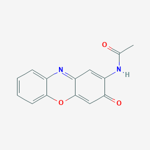 molecular formula C14H10N2O3 B158365 N-(3-oxophenoxazin-2-yl)acetamide CAS No. 1916-55-8