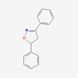 molecular formula C15H13NO B1583673 4,5-Dihydro-3,5-diphenylisoxazole CAS No. 4894-23-9