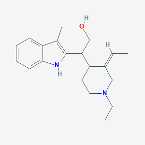 molecular formula C20H28N2O B158368 beta-(1-Ethyl-3-ethylidene-4-piperidinyl)-3-methyl-1H-indole-2-ethanol CAS No. 1850-31-3