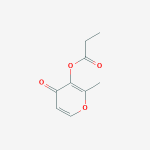 molecular formula C9H10O4 B1583710 Maltol propionate CAS No. 68555-63-5