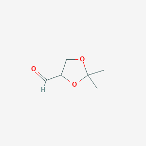 molecular formula C6H10O3 B1583712 2,2-Dimethyl-1,3-dioxolane-4-carbaldehyde CAS No. 5736-03-8