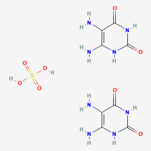 molecular formula C8H14N8O8S B1583718 5,6-Diaminouracil semisulfate CAS No. 63981-35-1