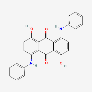 molecular formula C26H18N2O4 B1583720 9,10-Anthracenedione, 1,5-dihydroxy-4,8-bis(phenylamino)- CAS No. 25632-28-4