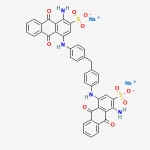 Methane, bis(4-((4-amino-3-sulfo-1-anthraquinonyl)amino)phenyl)-, disodium salt