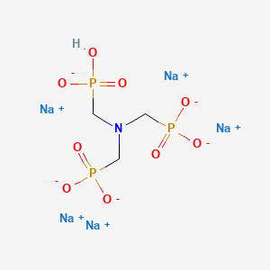 molecular formula C3H7NNa5O9P3 B1583747 [Nitrilotris(methylene)]tris-phosphonic acid pentasodium salt CAS No. 2235-43-0
