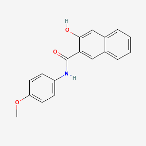 molecular formula C18H15NO3 B1583751 3-Hydroxy-4'-methoxy-2-naphthanilide CAS No. 92-79-5