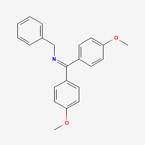 molecular formula C22H21NO2 B1583760 N-[Bis(4-methoxyphenyl)methylene]benzylamine CAS No. 524-96-9
