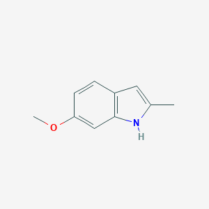 molecular formula C10H11NO B158377 6-methoxy-2-methyl-1H-indole CAS No. 1968-13-4