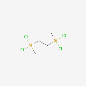 molecular formula C4H10Cl4Si2 B1583810 1,2-Bis(dichloromethylsilyl)ethane CAS No. 3353-69-3