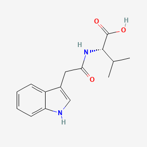 molecular formula C15H18N2O3 B1583827 N-[1H-Indol-3-YL-acetyl]valine acid CAS No. 57105-42-7