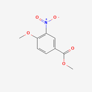 molecular formula C9H9NO5 B1583828 4-甲氧基-3-硝基苯甲酸甲酯 CAS No. 40757-20-8