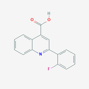 molecular formula C16H10FNO2 B158383 2-(2-fluorophenyl)quinoline-4-carboxylic Acid CAS No. 1647-89-8
