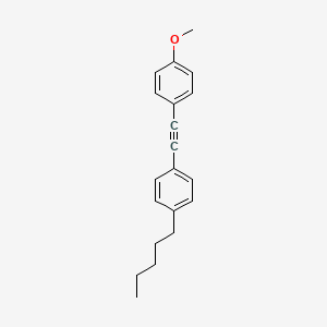molecular formula C20H22O B1583832 1-Methoxy-4-[2-(4-pentylphenyl)ethynyl]benzene CAS No. 39969-28-3