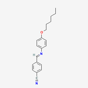 molecular formula C20H22N2O B1583833 p-(p-Hexyloxyphenyliminomethyl)benzonitrile CAS No. 54842-56-7